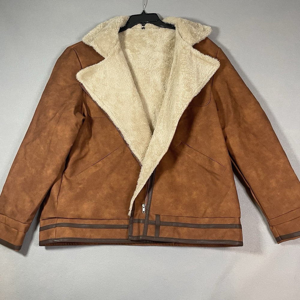 Cahartt Faux Leather Sherpa Lined Jacket Men's Size 3XL - Picture 2 of 5